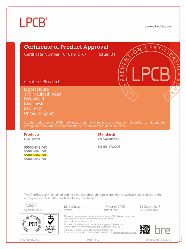 Control - Monitor Module Certificate | PDF