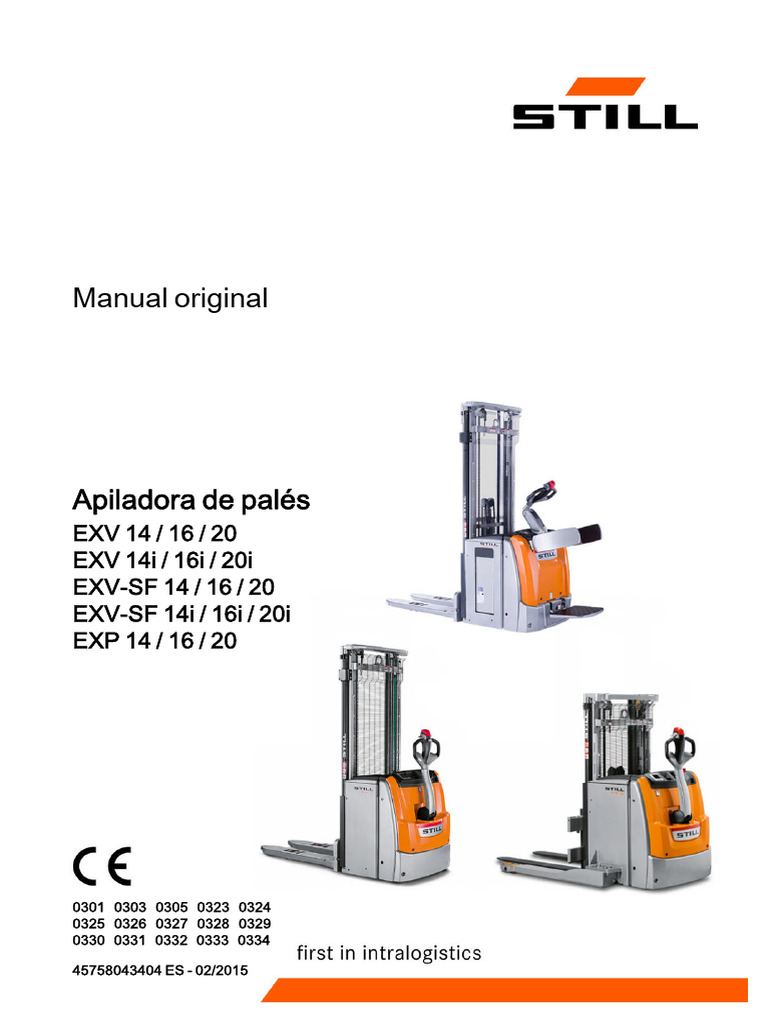 Exv Exv-Sf Exp Es 2015 Manual Still | PDF | Máquina elevadora | Petróleo