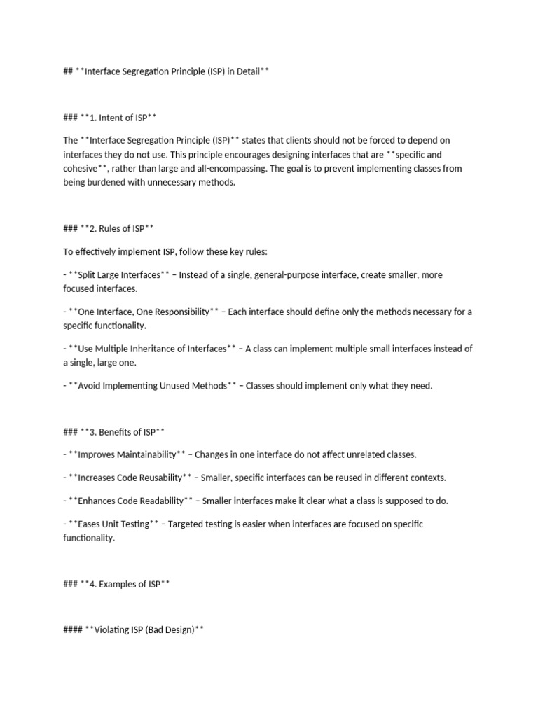Understanding ISP, Enums, and Annotations | PDF | Class (Computer ...