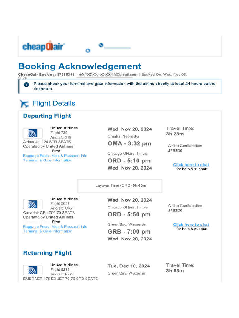 Flight Booking#87935313 | PDF