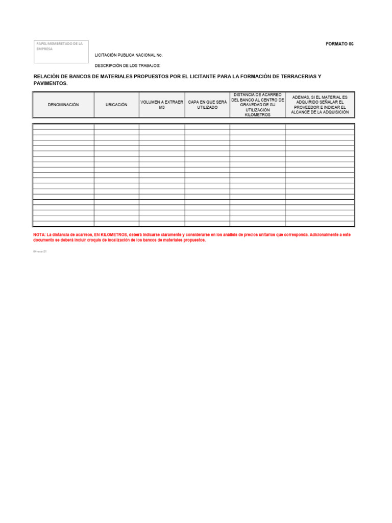 SCT FORMATO 06 | PDF