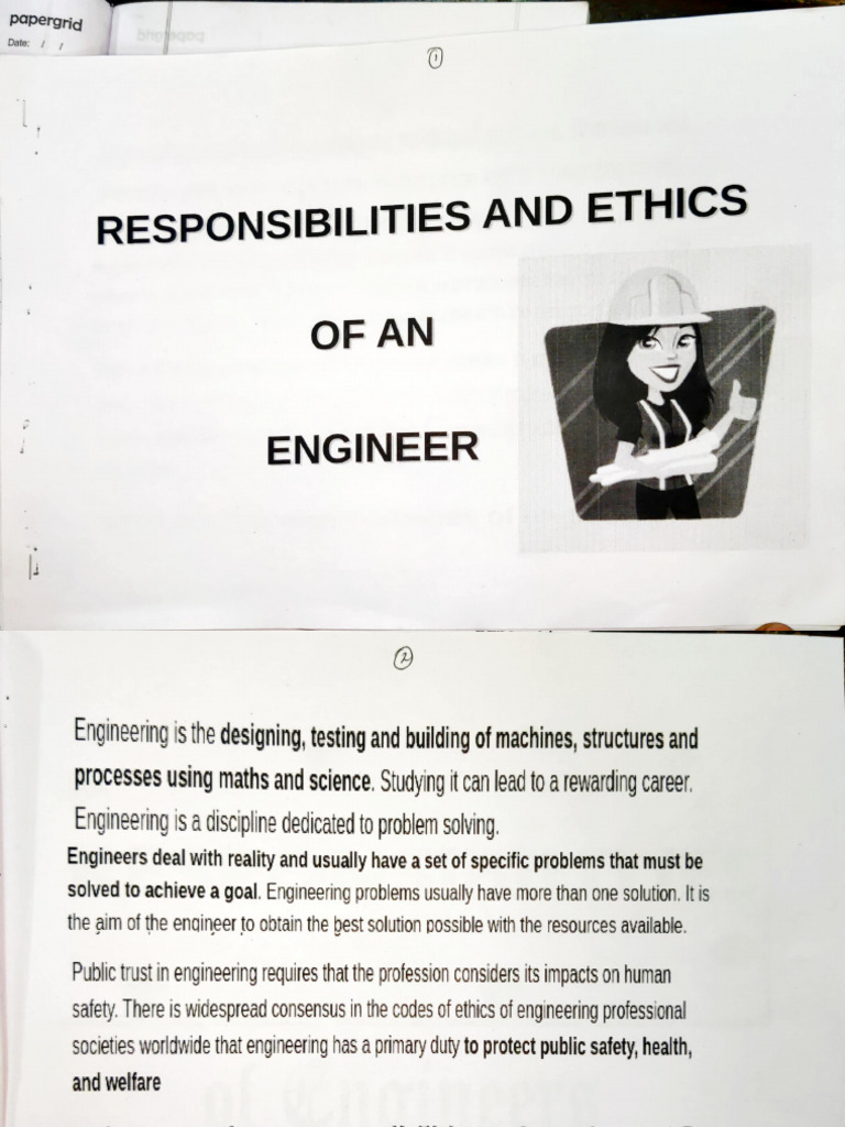 Engineer Responsibilities and Ethics Guide | PDF | Collective ...