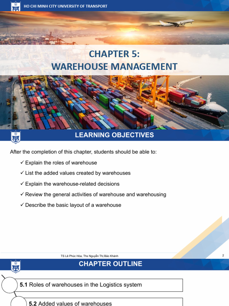 LM Slide Chapter 5 | PDF | Warehouse | Inventory