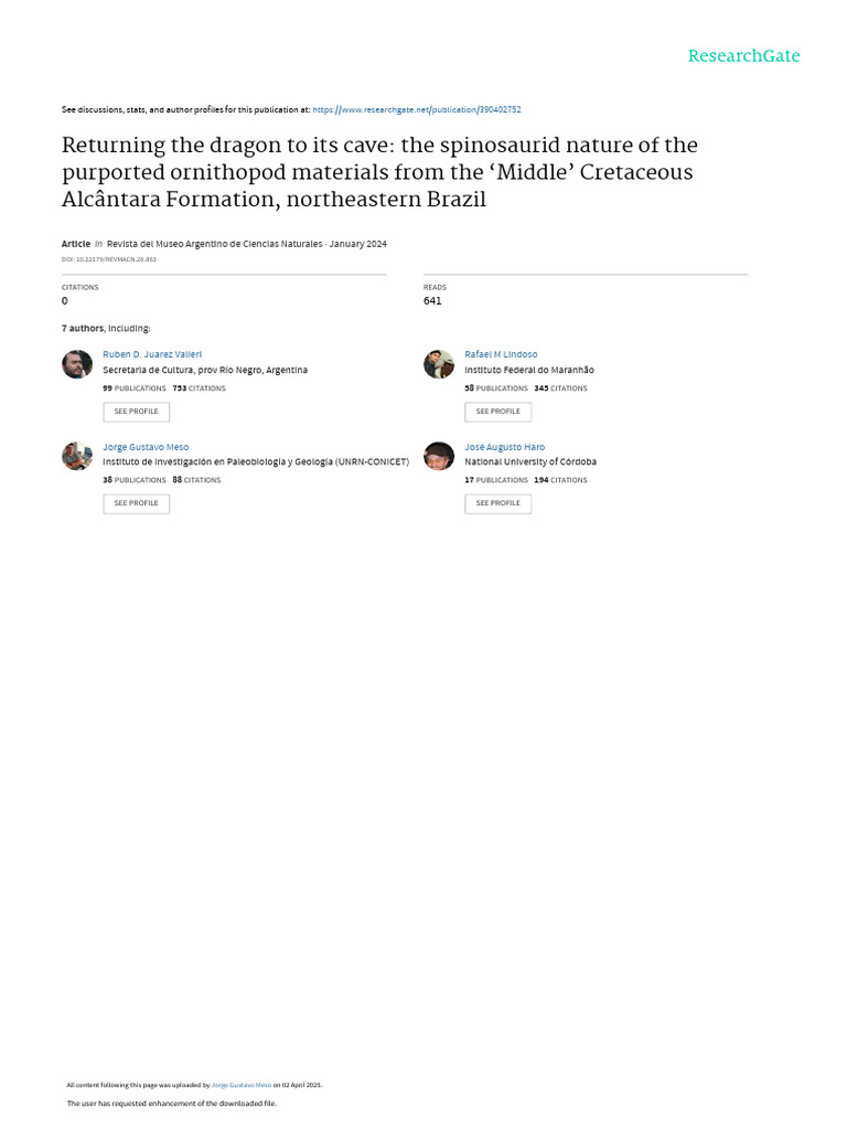 Fabianelli Et Al., 2024, Returning The Dragon To Its Cave The ...