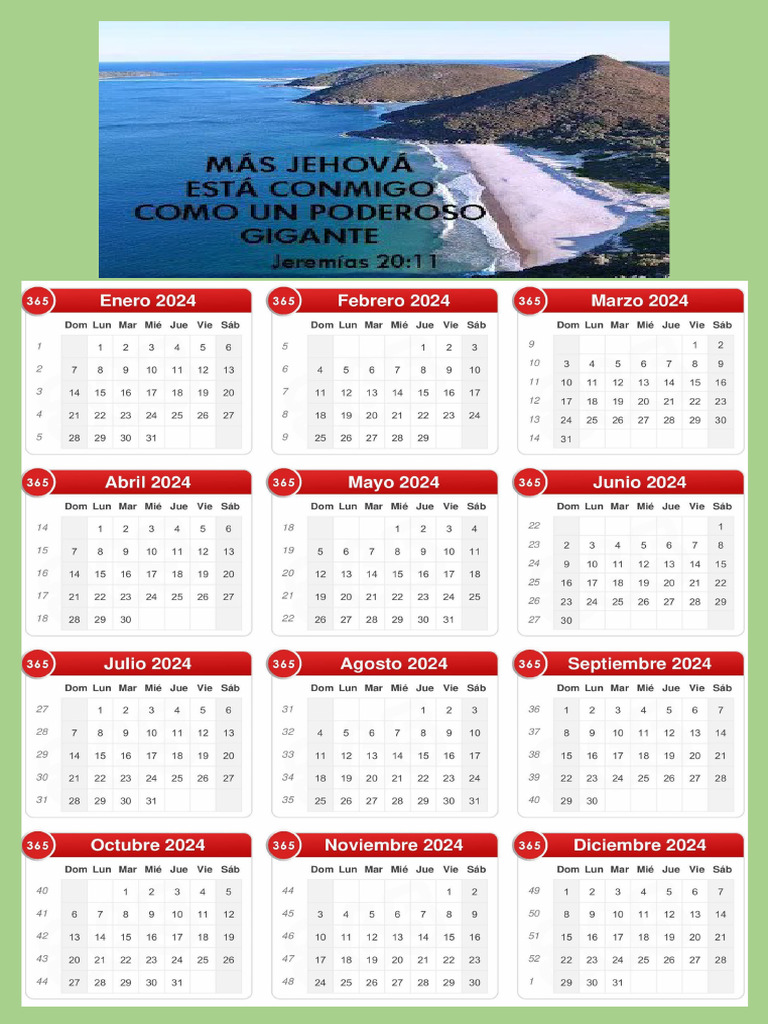 Calendario 2024 Cristiano | PDF