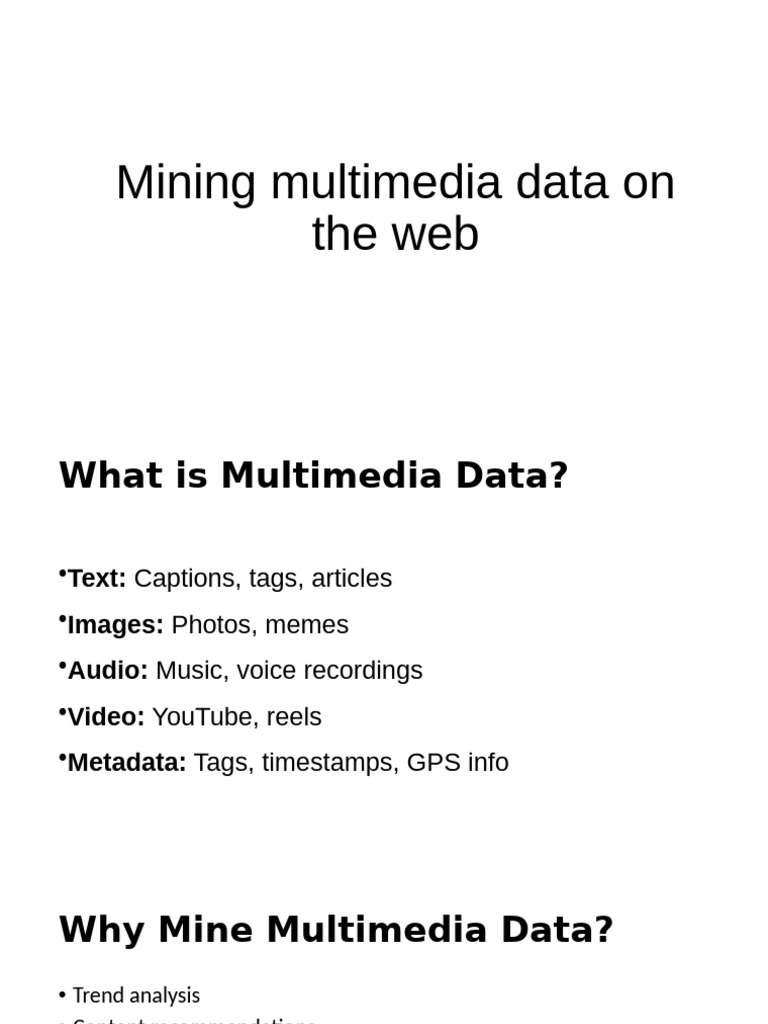 Mining Multimedia Data On The Web | PDF
