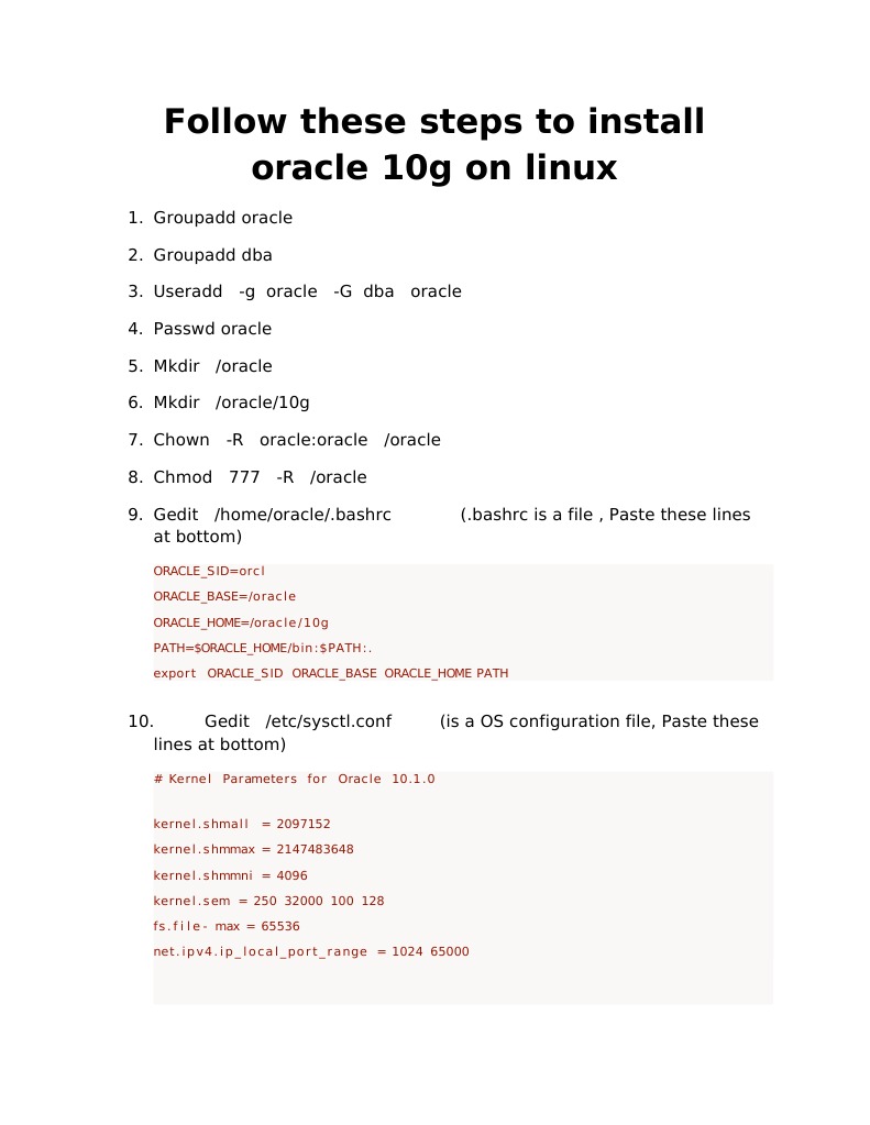 Installing 10g Release 1 and 2 On Enterprise Linux | PDF | Oracle ...