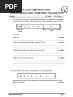 Ticker Timer Experiments: Speed & Acceleration | PDF | Force | Physics