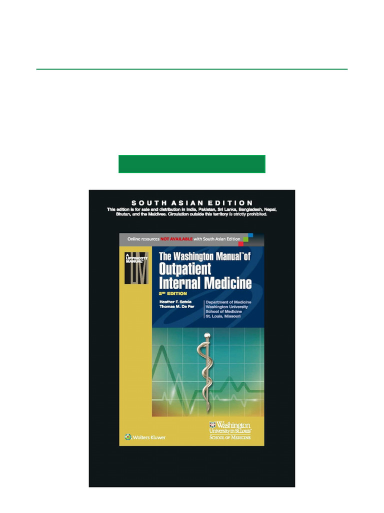 語学+参考書 The Washington Manual of Outpatient Internal Medicine The Washington Manual of Outpatient Internal Medicine