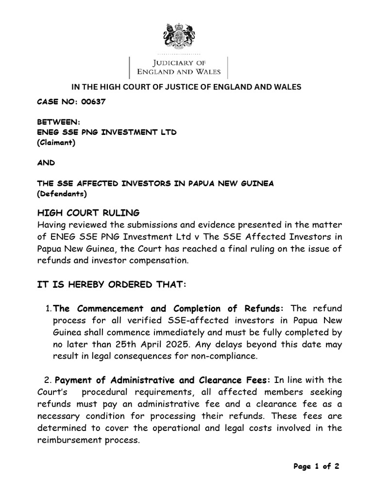 UK High Court Ruling | PDF | Fraud | Justice