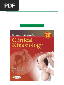 Brunnstrom's Clinical Kinesiology (Clinical Kinesiology (Brunnstrom's)) - Sixth Edition Official Download