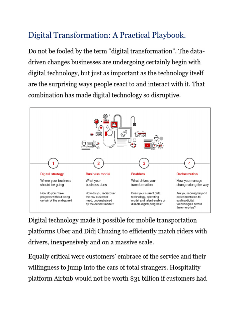 A Digital Strategy Playbook 1563614129 | PDF | Innovation | Business ...