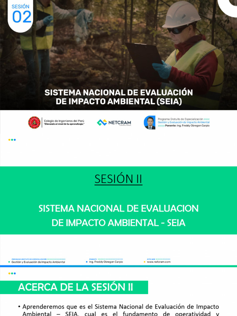Sesión 02 - Gestión y Evaluación de Impacto Ambiental | PDF ...