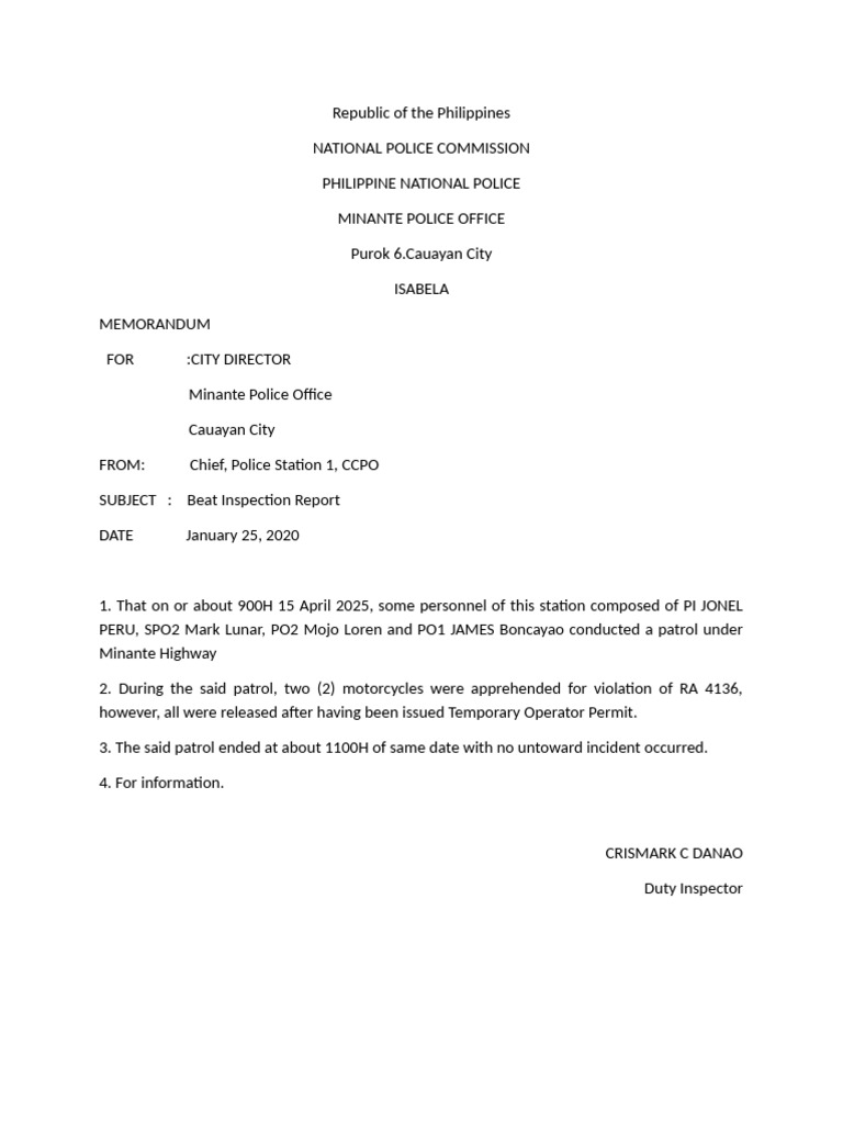 Beat Report | PDF