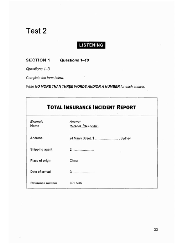 P1 - Form Completion | PDF