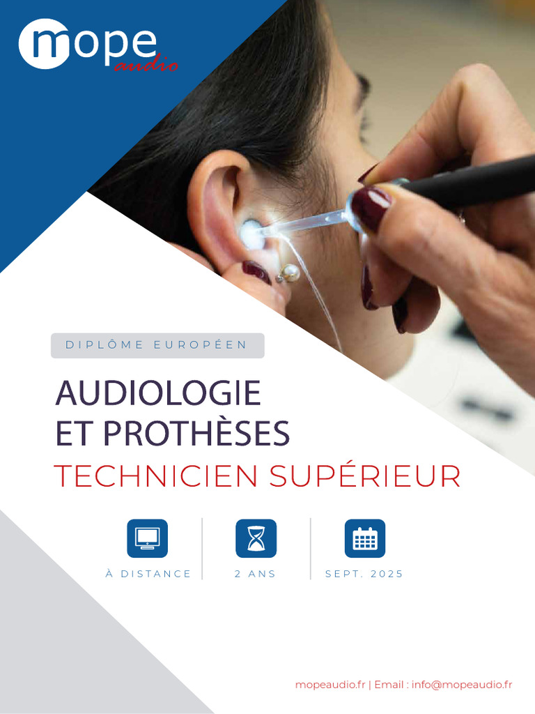 Formation Audiologie à Distance en Espagne PDF Audioprothèse — free download