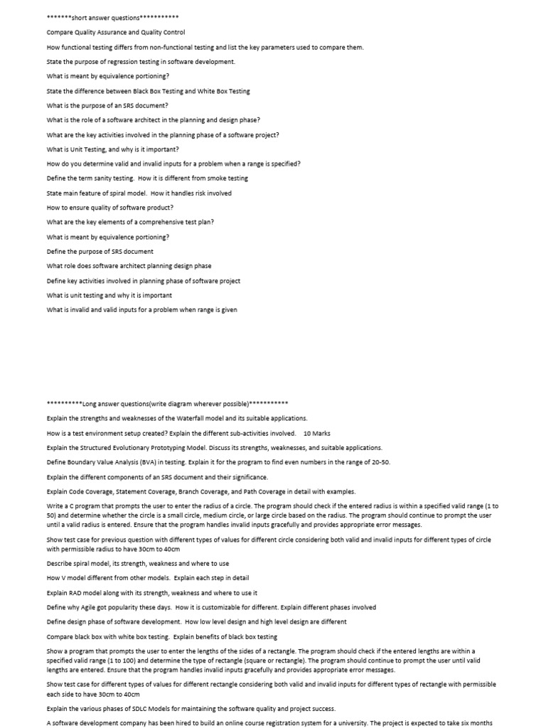 Software Testing and Development Concepts | PDF | Software Testing ...