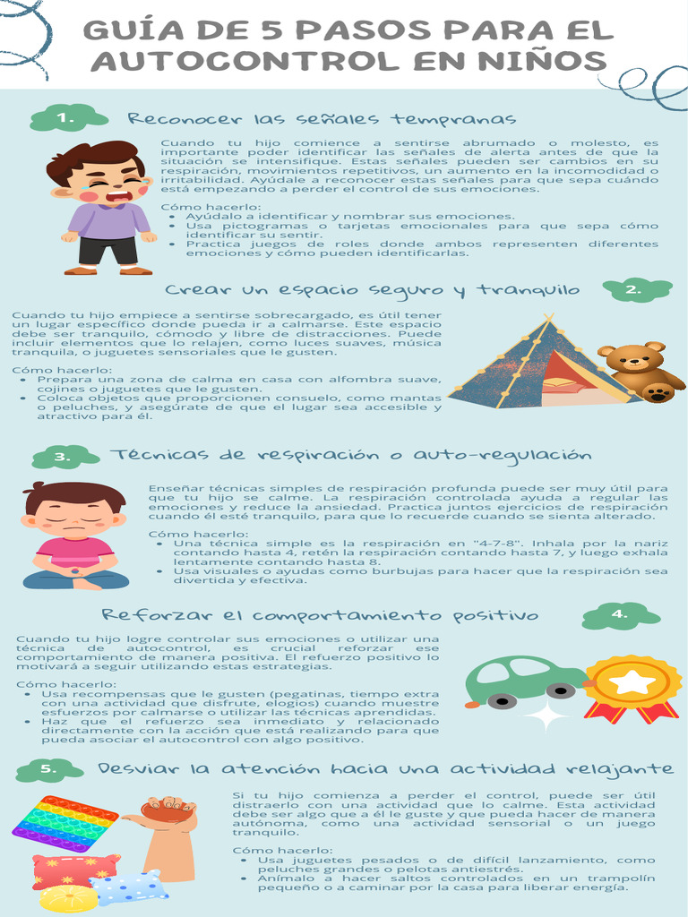 Guía de Autocontrol Emocional Infantil | PDF | Las emociones | Ciencias ...