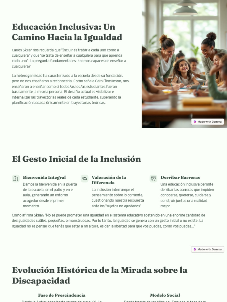 Educacion Inclusiva Un Camino Hacia La Igualdad | PDF | Aprendizaje ...