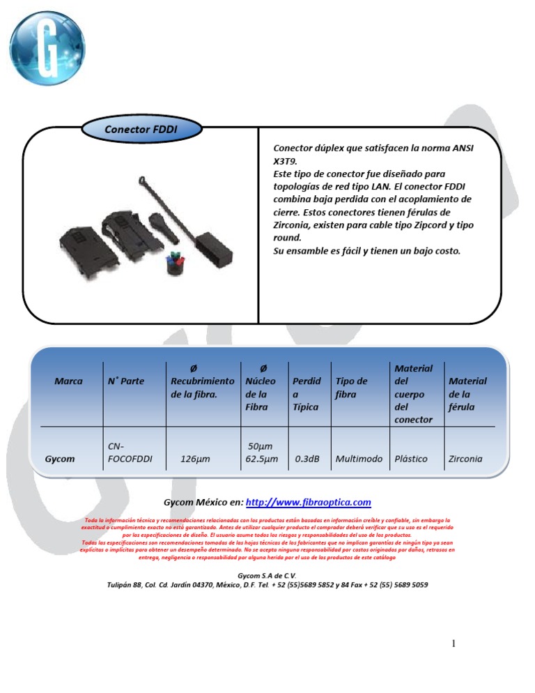 Conector Fddi | PDF