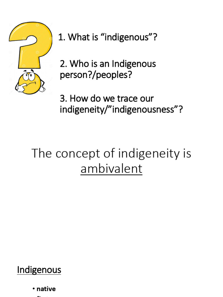 Understanding Indigenous Peoples' Identity | PDF | Indigenous Peoples ...