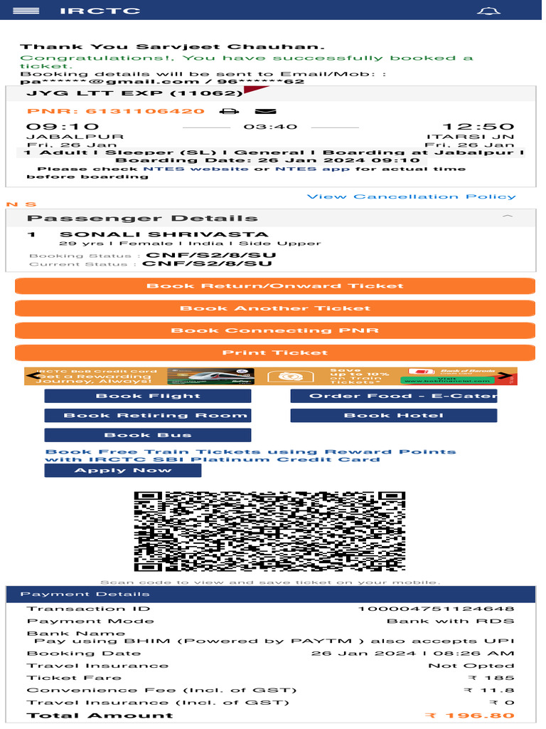 IRCTC Next Generation ETicketing System 4 | PDF