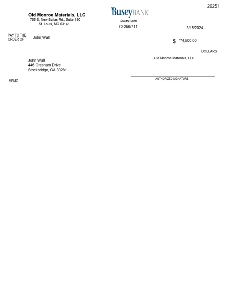 Authorized Payment Order Document | PDF
