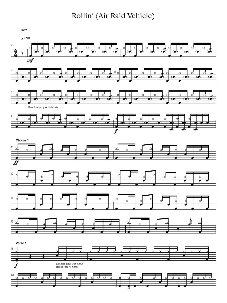 Rollin' Air Raid Vehicle Overview | PDF | Songs | Musical Forms