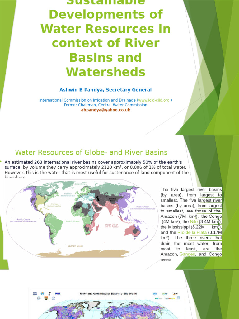 Sustainable Water Resource Management | PDF | Drainage Basin | Water ...