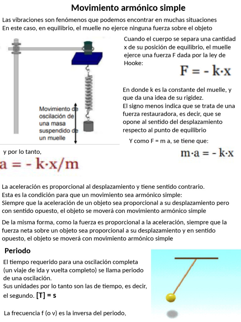 16-Oscilaciones y Pendulo | PDF | Ecuaciones | Oscilación