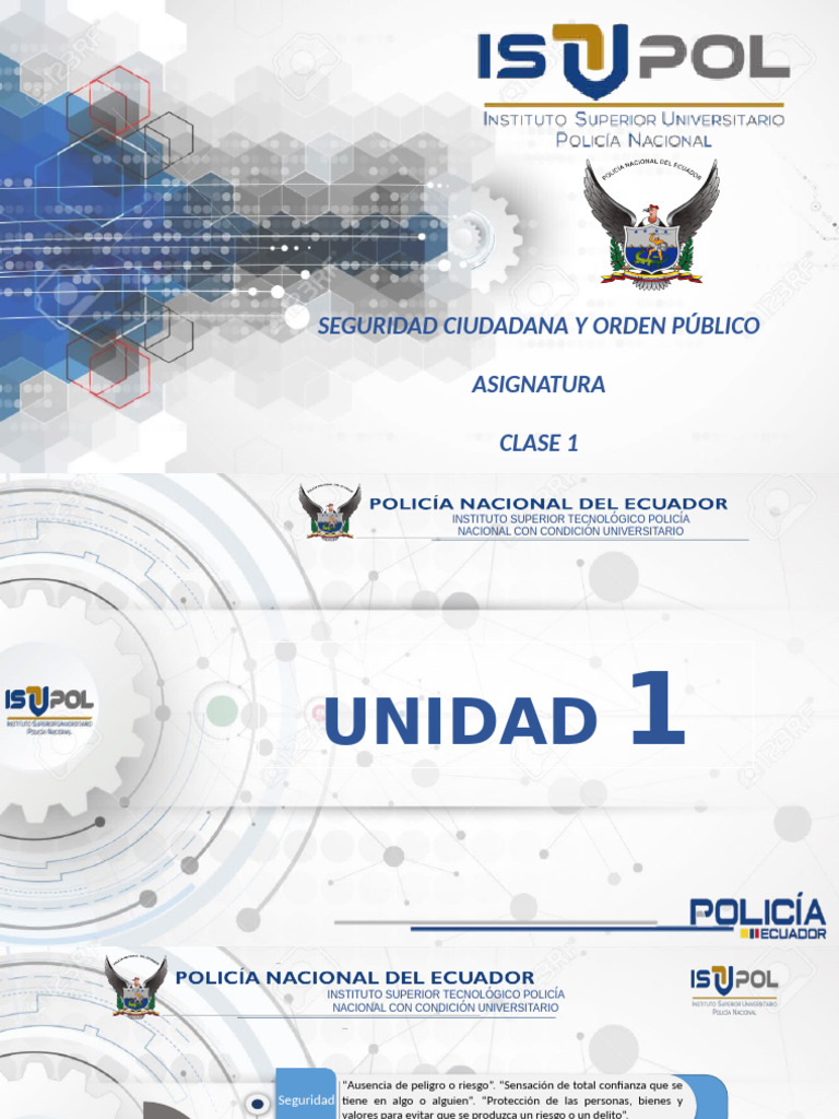 Unidad 1. Seguridad Ciudadana y Orden Público 6 | PDF | Valores | Policía