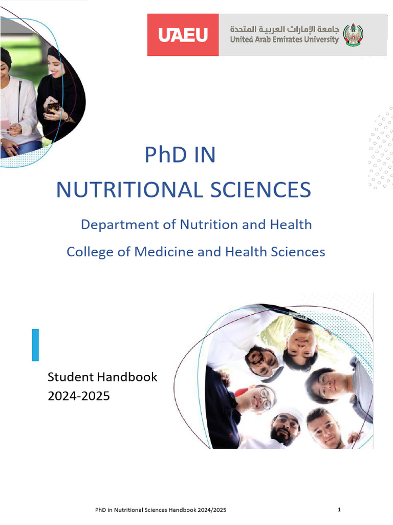 PhD Nutritional Sciences Handbook 2024/25 | PDF | Doctor Of Philosophy ...