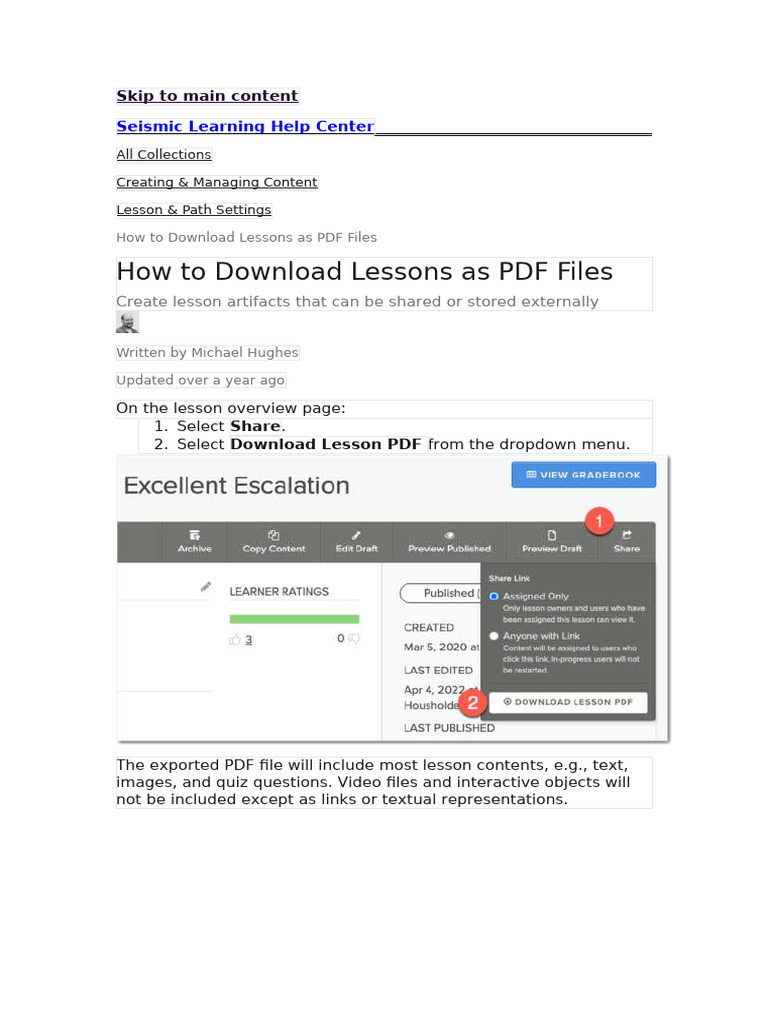 Download Lessons as PDF Files Guide | PDF | Digital Technology | Computing