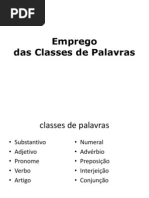 Classes de Palavras