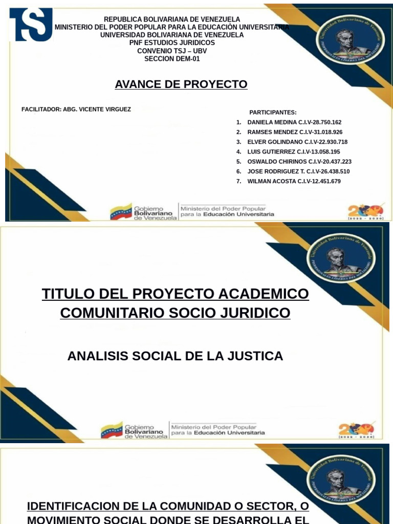 Presentacion de Proyecto III | PDF | Ciencias Políticas