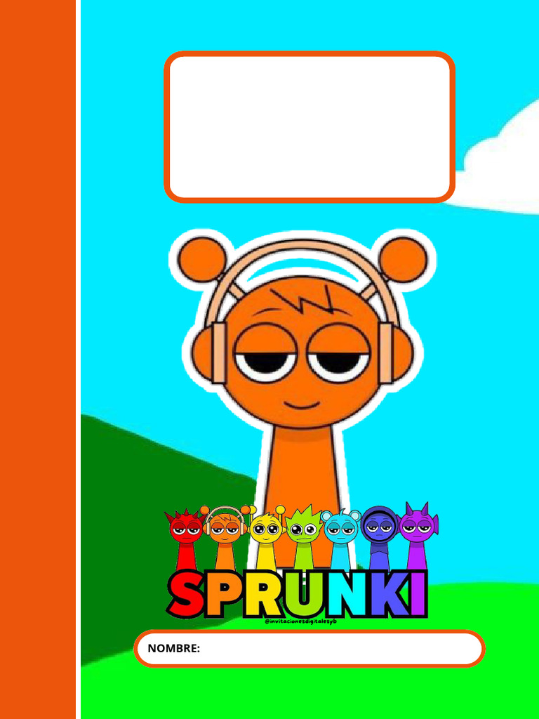 Portadas de Sprunki para Cuadernos | PDF