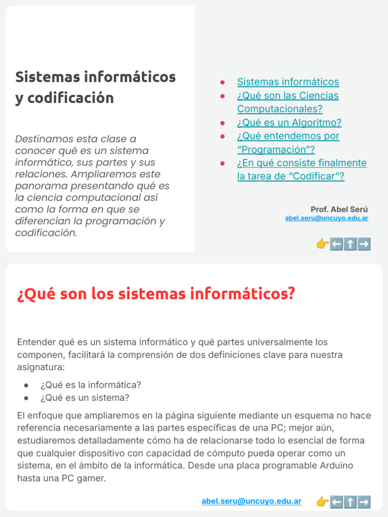 Clase #3: Sistemas Informáticos | PDF | Programación de computadoras ...