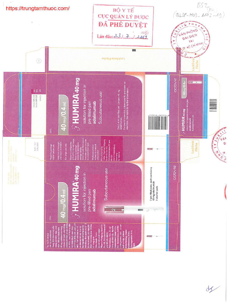 Humira Huongdansudung Trungtamthuoc | PDF