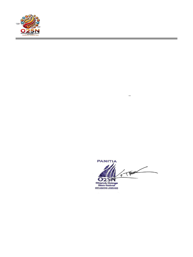 Permohonan Izin O2SN SD 2025 Jombang | PDF
