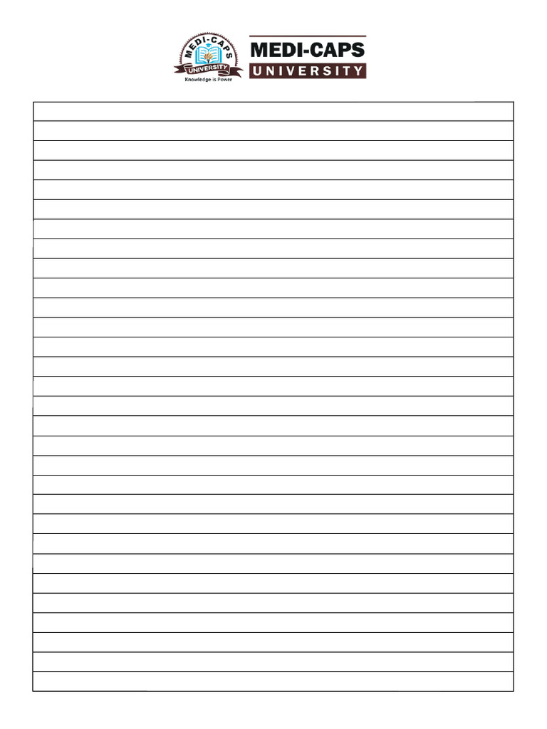 Lined Page For Practical File | PDF