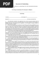 NWU Undertaking Form | PDF