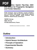 A Capacitive Hybrid Flip-Chip ASIC and Sensor For Fingerprint, Navigation and Pointer Detection