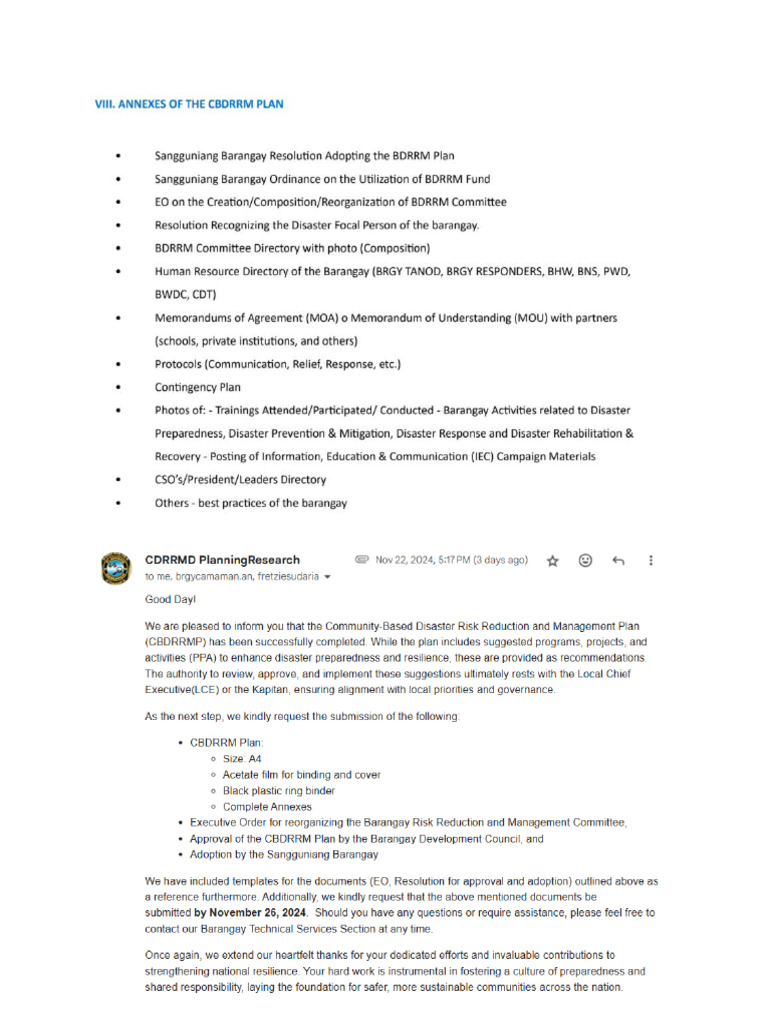 BDRR Needs | PDF