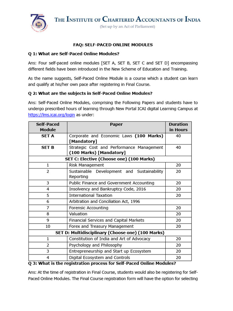 SPOM Self-Paced Modules Overview | PDF | Laptop | World Wide Web