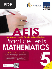 AEIS Maths Practice Tests for P5 Entry