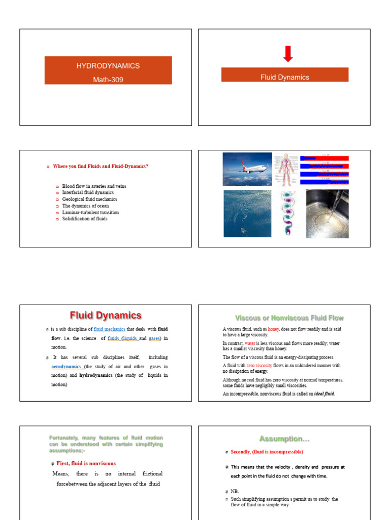 Fluid Dynamics: Key Concepts and Applications | PDF | Fluid Dynamics ...