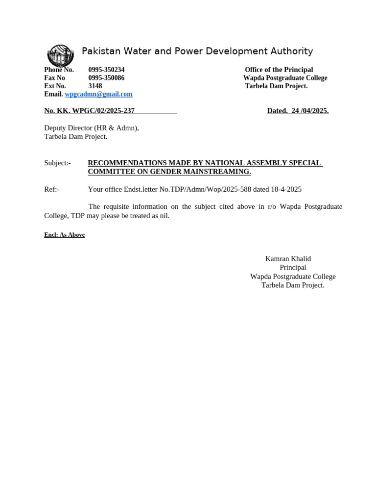 Gender Mainstreaming Recommendations Report Pdf