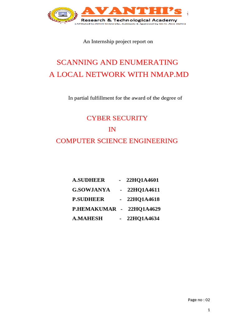 Nmap Local Network Scanning Guide | PDF | Computer Security | Security