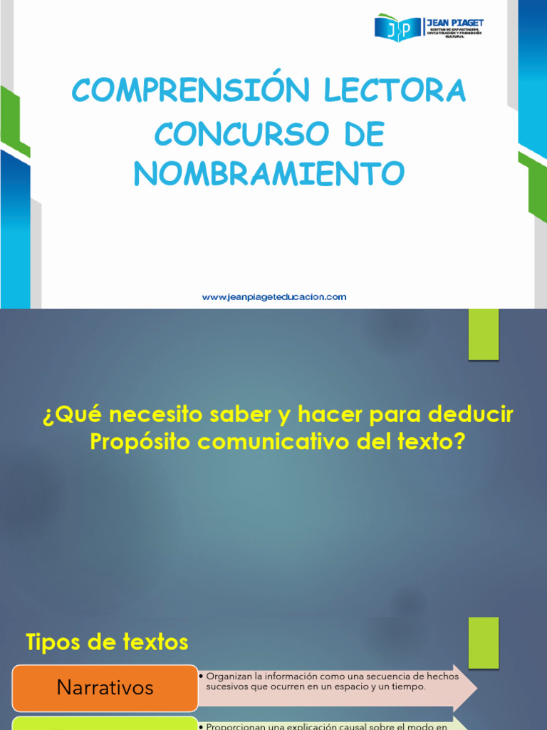 Tipos de Textos y su Propósito Comunicativo | PDF | Razonamiento deductivo