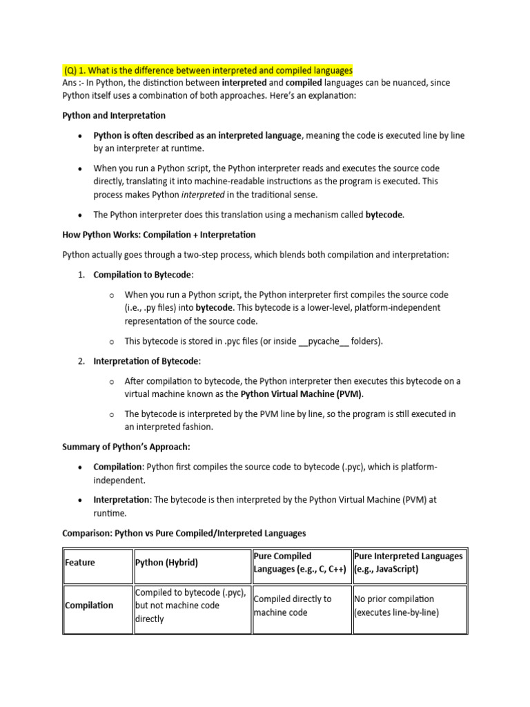 Python Question and Answe Login and Memory Mengment | PDF | Process ...